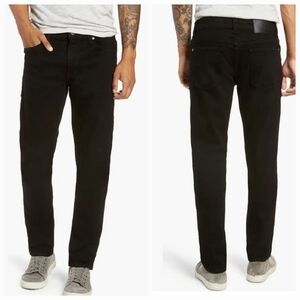 Fidelity Denim Torino Slim Straight Jeans Gotham Black 34 Waist